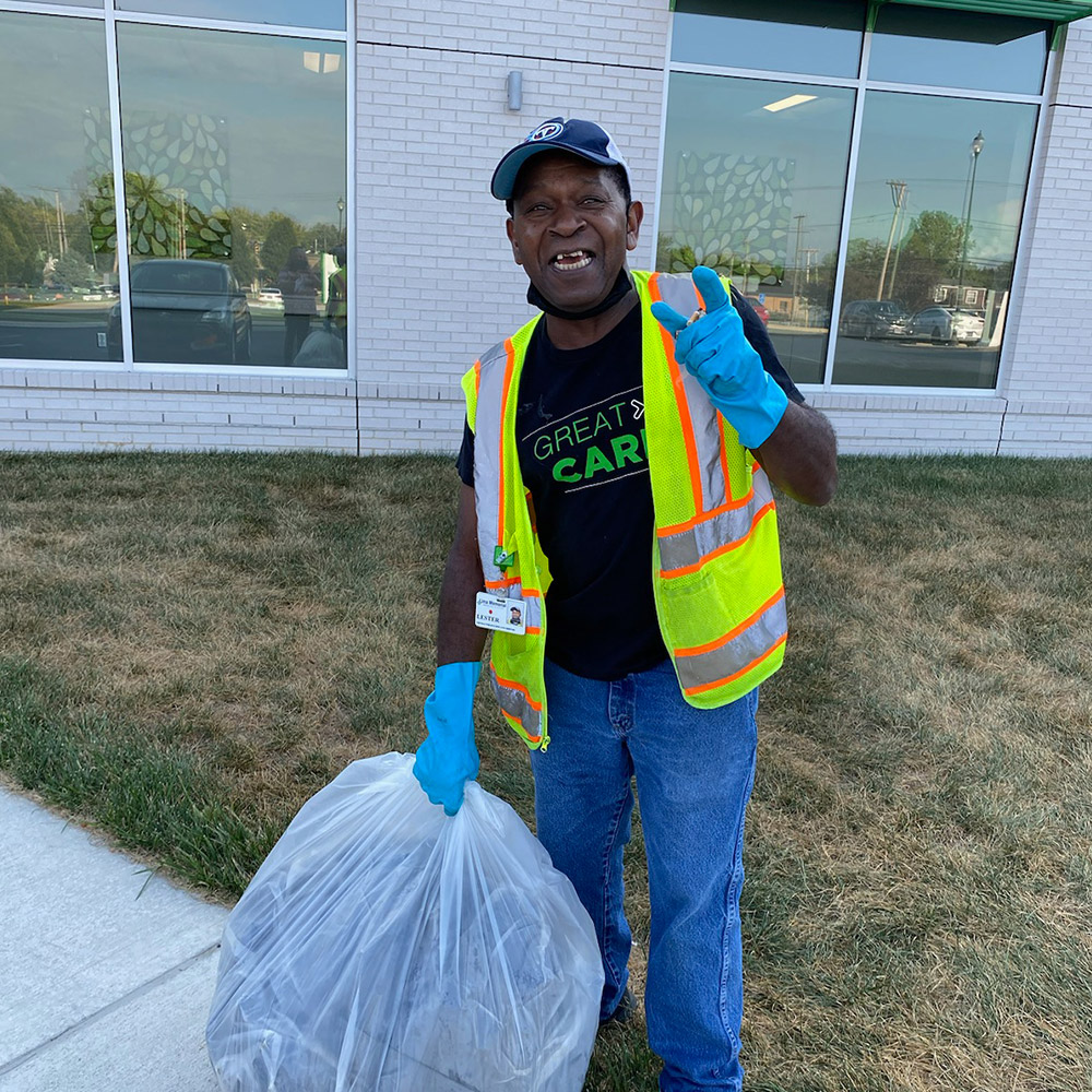 Lester James working at Lima Memorial Hospital